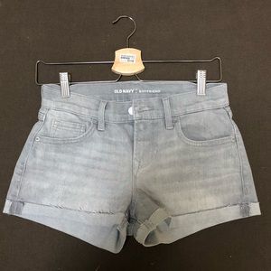 Gray Denim Shorts
